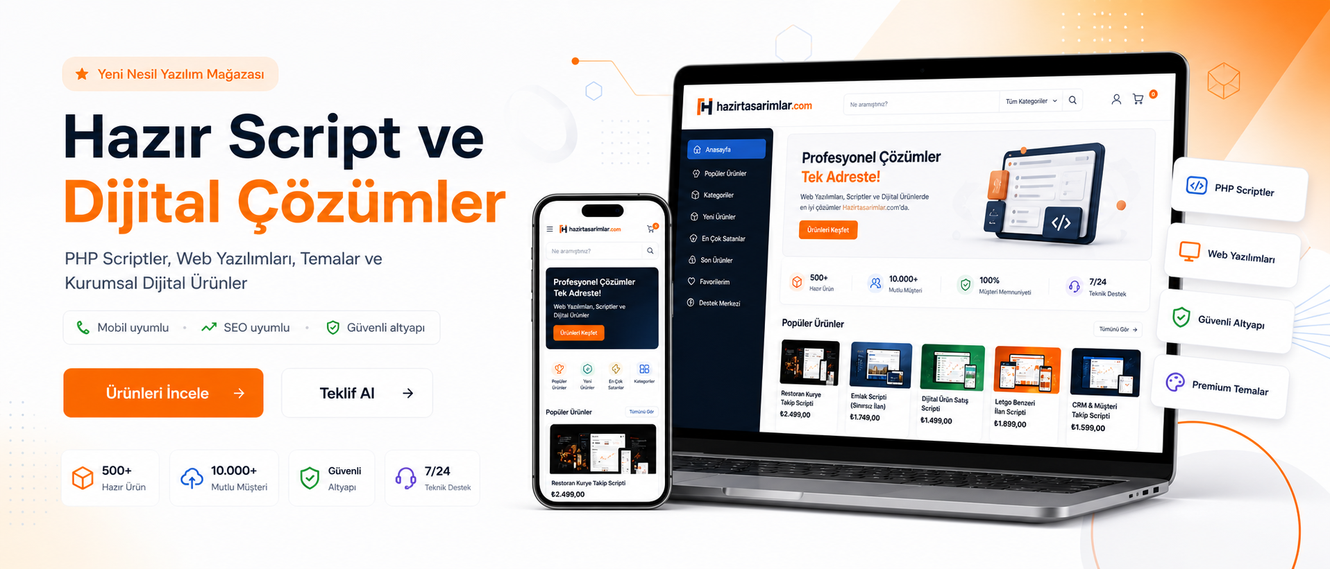 Profesyonel PHP Ajans & Dijital Ürün Satış Scripti