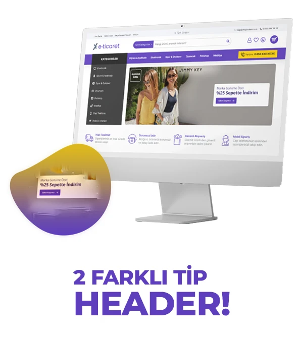 Opencart Tema 2 Farklı Header