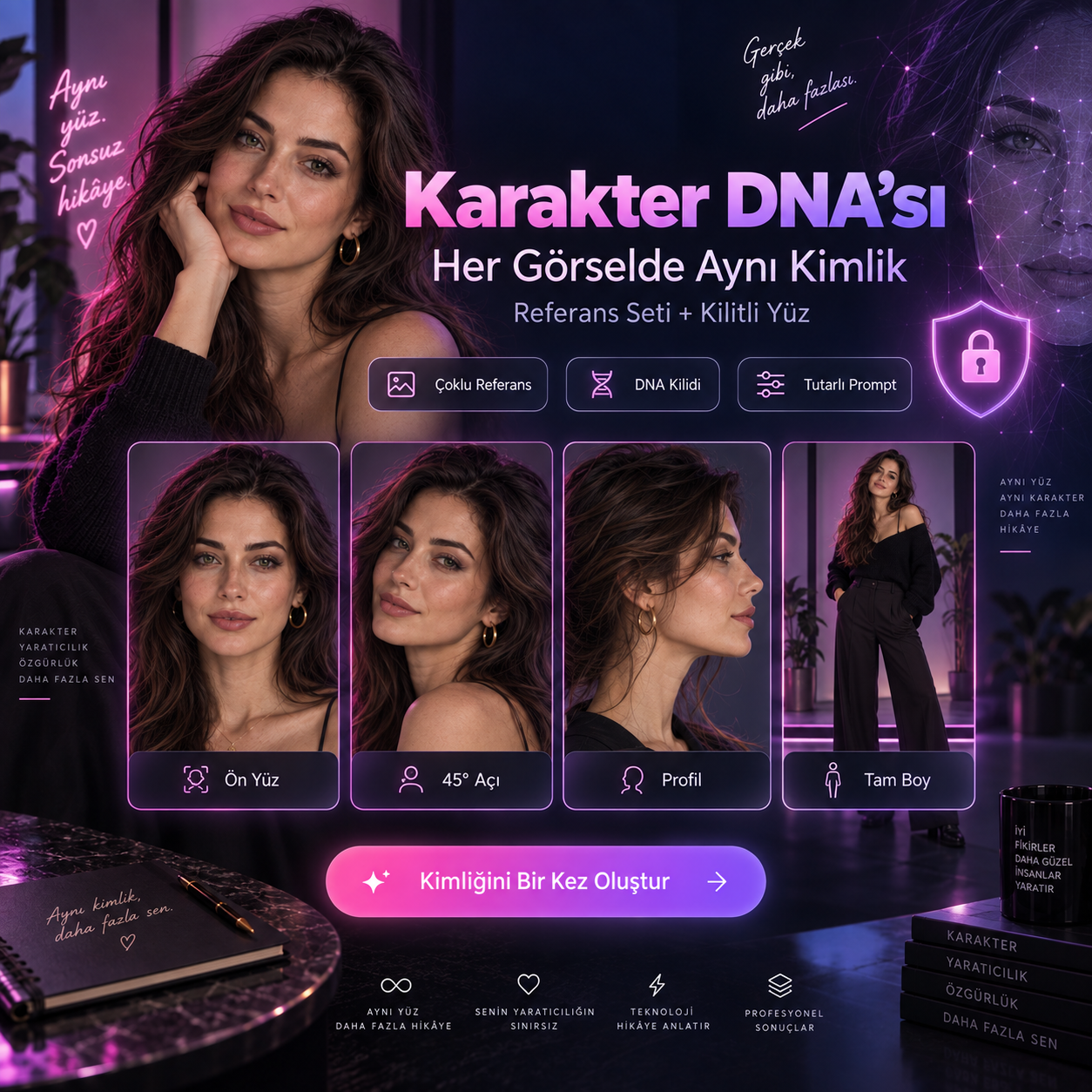 AI Influencer Studio · Tutarlı AI Karakter Stüdyosu